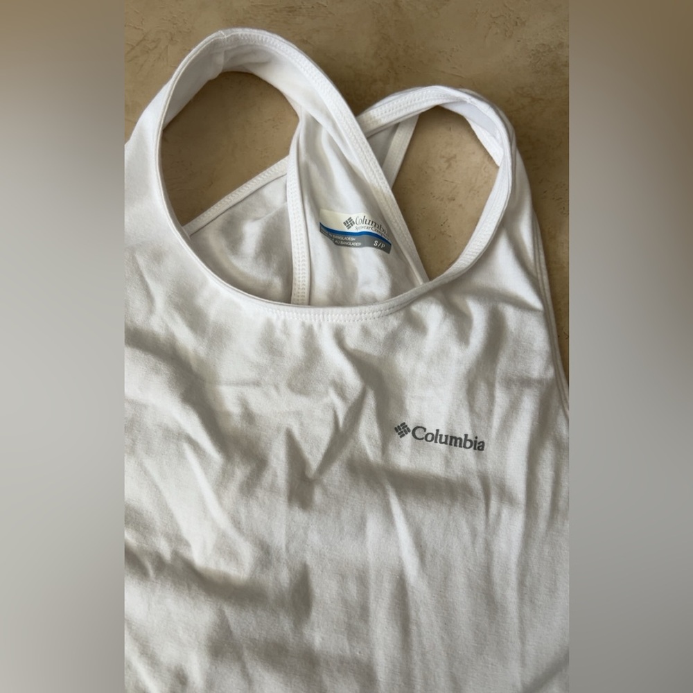 Columbia white tank top